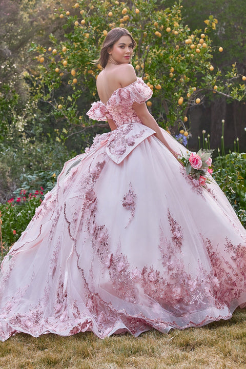 Ladivine - 15701 Off The Shoulder Ball Gown