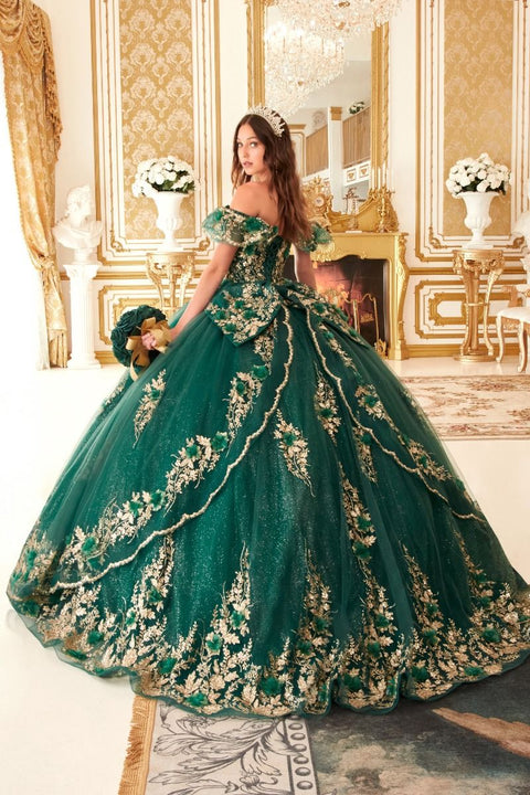 Ladivine - 15701 Off The Shoulder Ball Gown