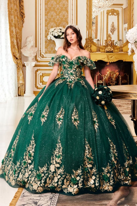 Ladivine - 15701 Off The Shoulder Ball Gown
