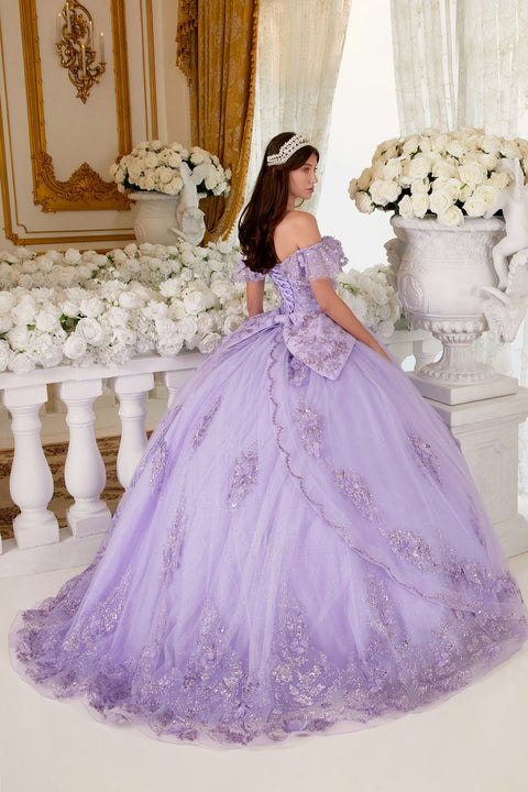 Ladivine - 15701 Off The Shoulder Ball Gown