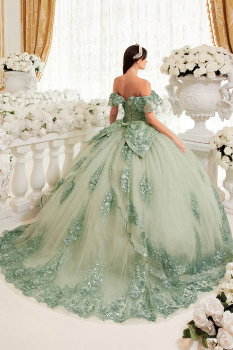 Ladivine - 15701 Off The Shoulder Ball Gown