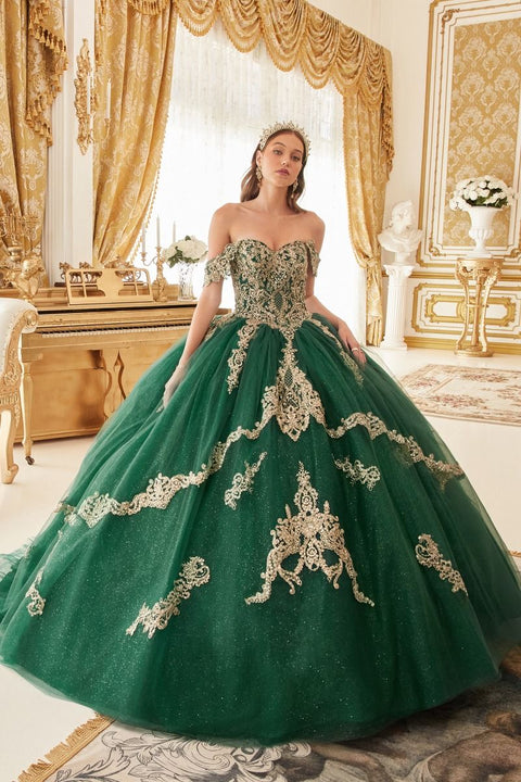 Ladivine - 15711 Lace Ball Gown