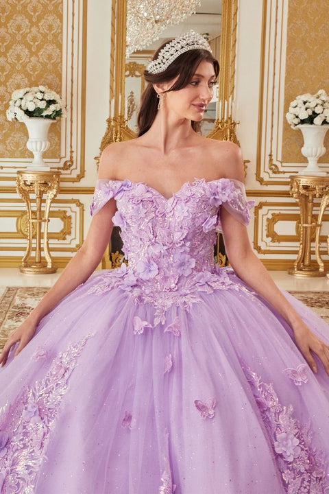 Ladivine - 15713 Off The Shoulder Ball Gown