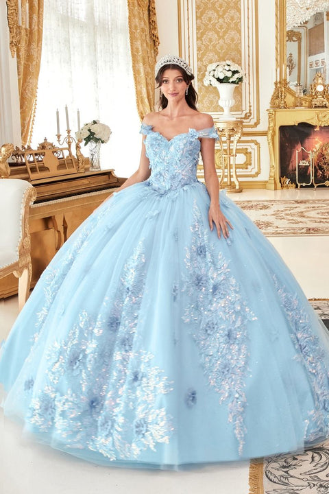 Ladivine - 15713 Off The Shoulder Ball Gown