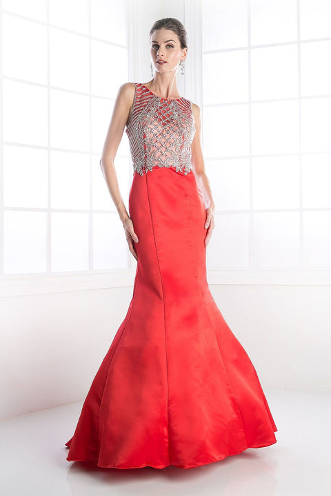 Ladivine - C238 Satin Mermaid Gown