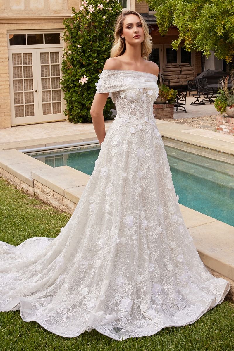 Ball Gown Sweetheart Neckline Wedding Dress With Straps Off - Main Image