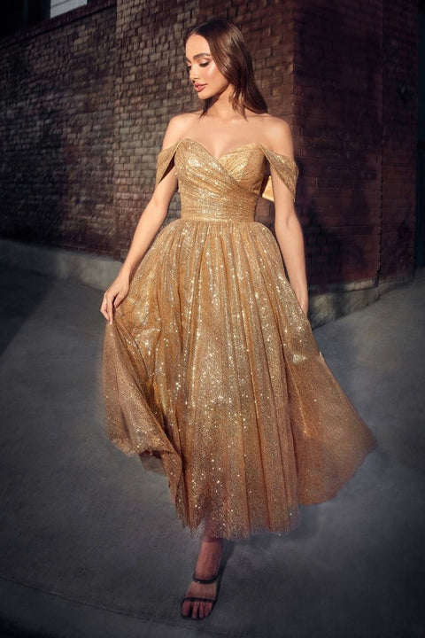 Ladivine - CD870 Off The Shoulder Evening Dress