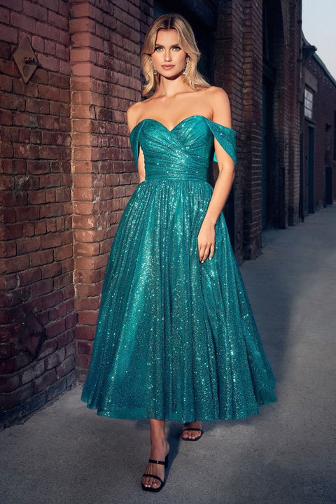 Ladivine - CD870 Off The Shoulder Evening Dress