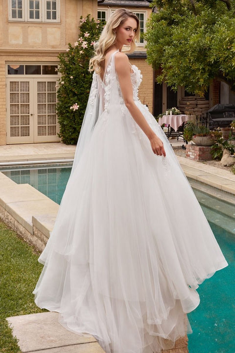 Ladivine - CDS437W Tulle Sweetheart Neckline Ball Gown