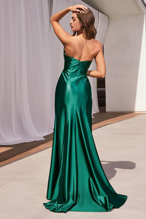 Ladivine - CDS487 Sweetheart Neckline Strapless Gown