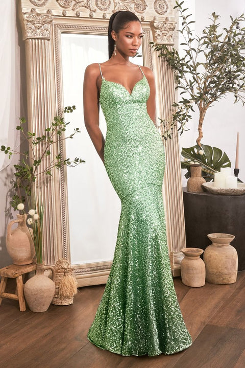 Ladivine - CH066 Sequin Mermaid Gown