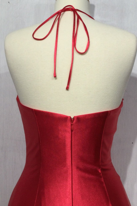 Ladivine - CH112 Satin Sweetheart Neckline Corset Dress