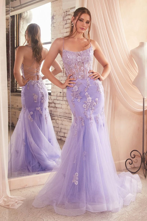 Ladivine - D145 Floral Mermaid Dress