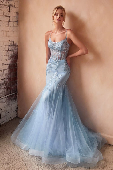 Ladivine - D145 Floral Mermaid Dress