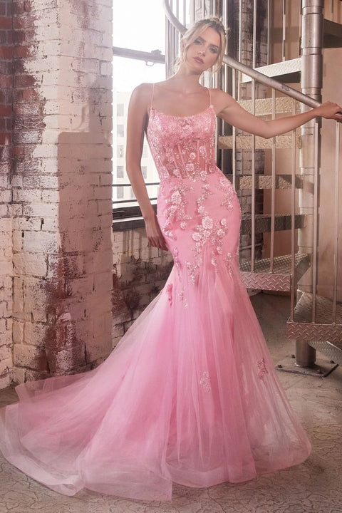 Ladivine - D145 Floral Mermaid Dress