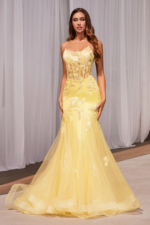 Ladivine - D145 Floral Mermaid Dress