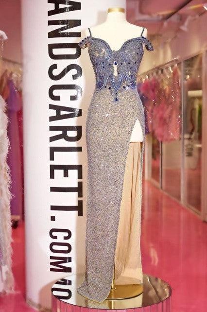 Portia And Scarlett Sweetheart Neck Off Shoulder Couture Dress PS24865C