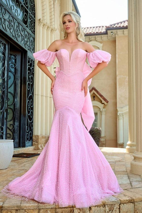 Portia And Scarlett Sweetheart Neck Off Shoulder Prom Dress PS24065