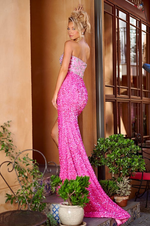 Portia And Scarlett V Neck Strapless Prom Dress PS23688