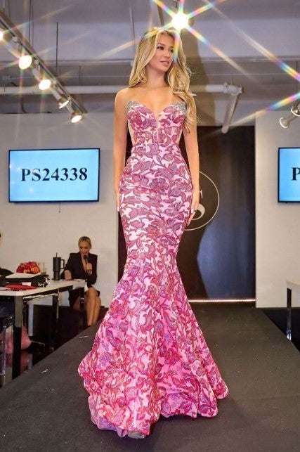 Portia And Scarlett V Neck Strapless Prom Dress PS24338