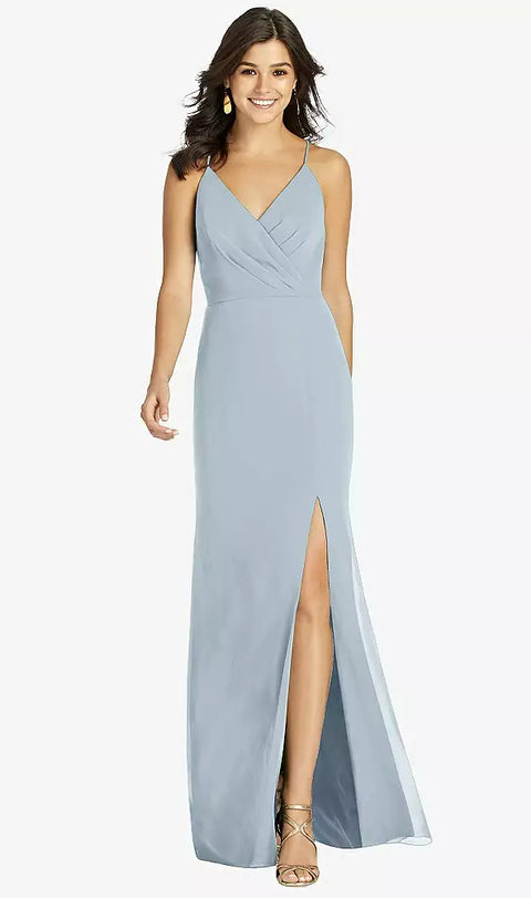 Thread Bridesmaid Th009 Criss Cross Back Mermaid Wrap Dress