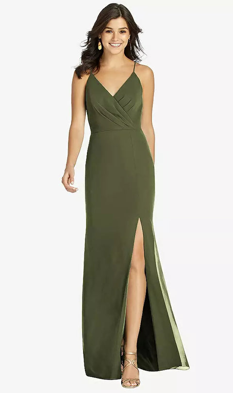 Thread Bridesmaid Th009 Criss Cross Back Mermaid Wrap Dress