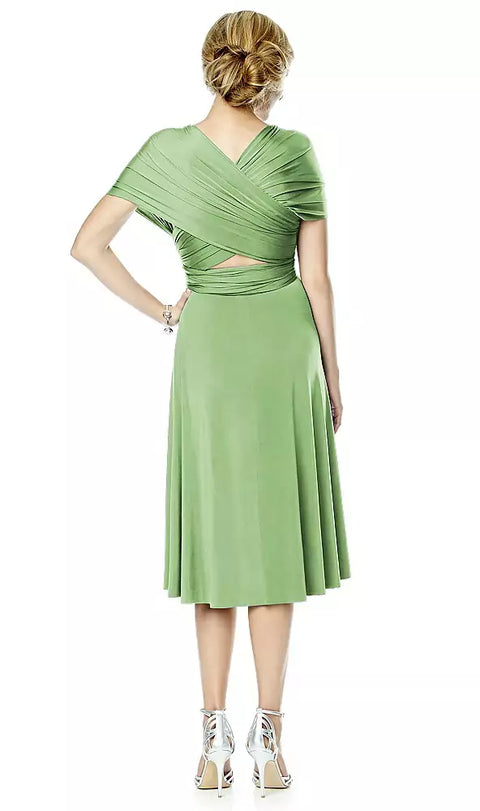 Twist Dresses Mj-twist1 Twist Wrap Convertible Cocktail Dress