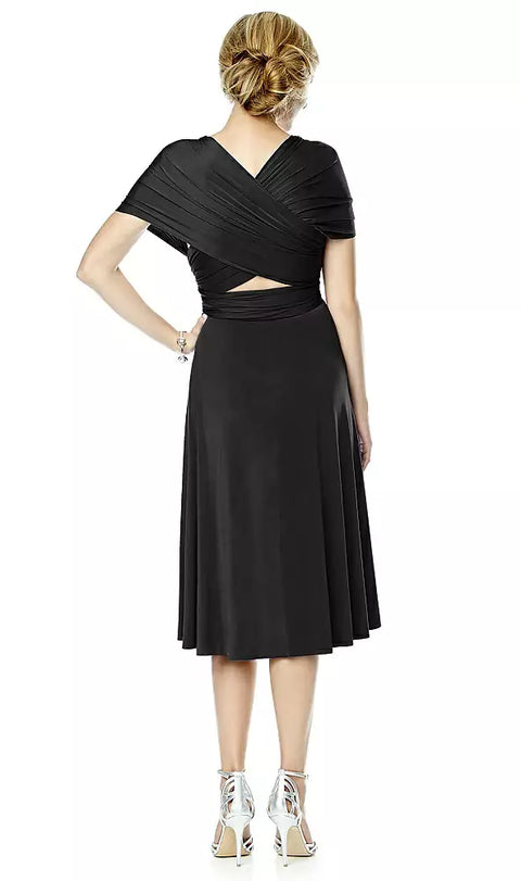 Twist Dresses Mj-twist1 Twist Wrap Convertible Cocktail Dress