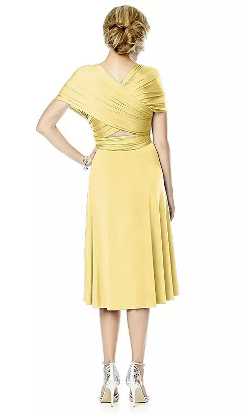 Twist Dresses Mj-twist1 Twist Wrap Convertible Cocktail Dress