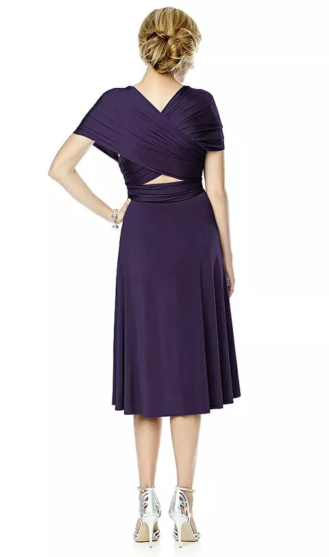 Twist Dresses Mj-twist1 Twist Wrap Convertible Cocktail Dress