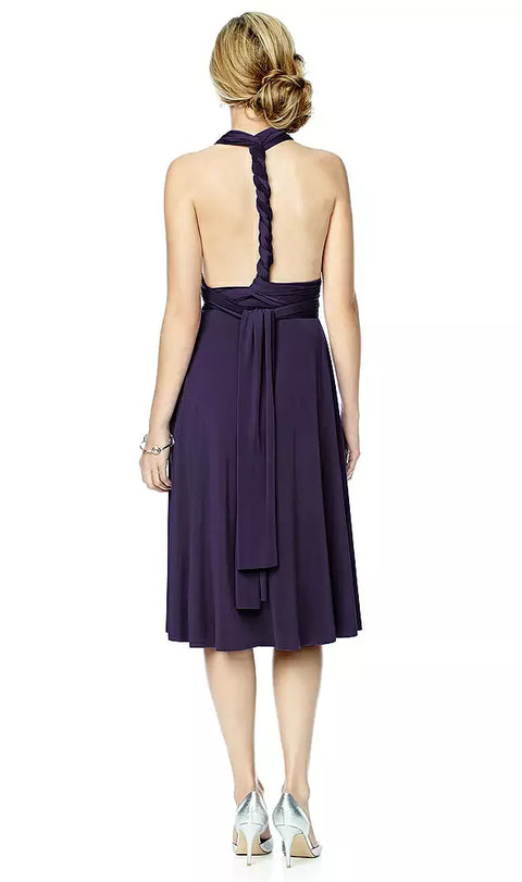 Twist Dresses Mj-twist1 Twist Wrap Convertible Cocktail Dress