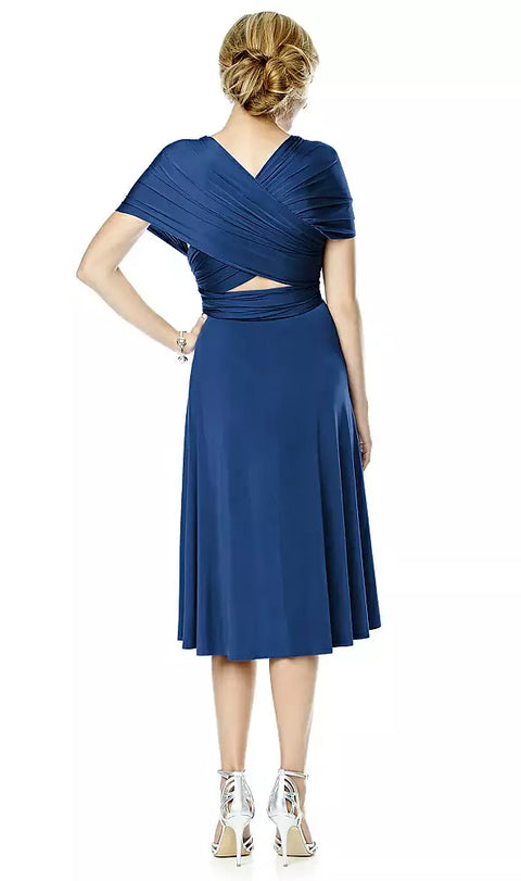 Twist Dresses Mj-twist1 Twist Wrap Convertible Cocktail Dress