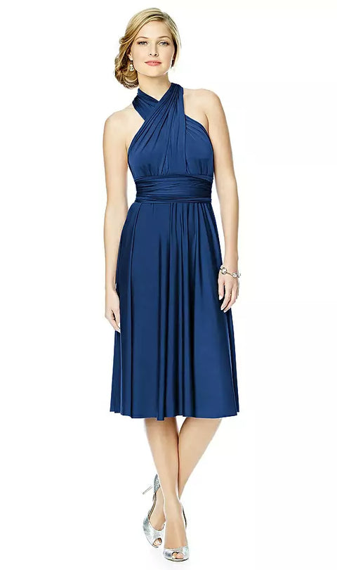 Twist Dresses Mj-twist1 Twist Wrap Convertible Cocktail Dress