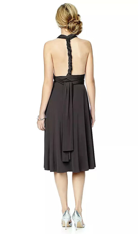 Twist Dresses Mj-twist1 Twist Wrap Convertible Cocktail Dress