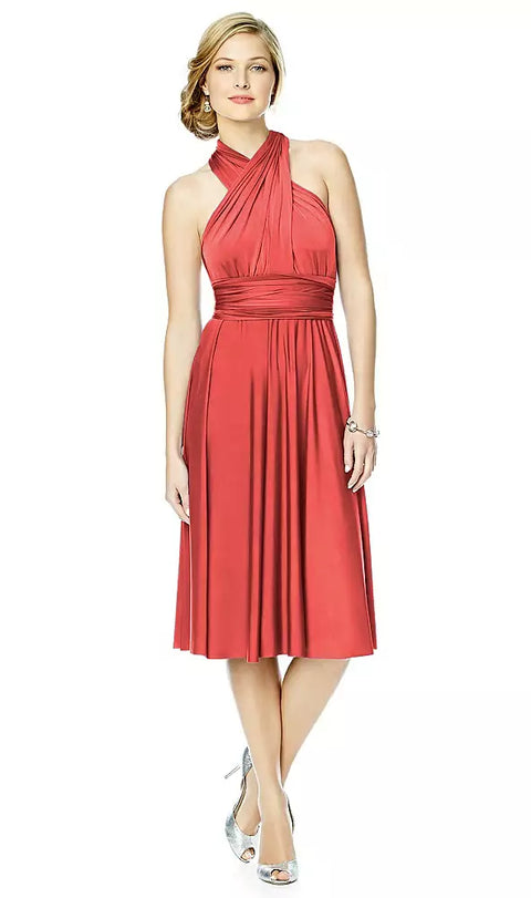 Twist Dresses Mj-twist1 Twist Wrap Convertible Cocktail Dress