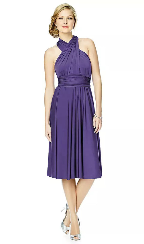 Twist Dresses Mj-twist1 Twist Wrap Convertible Cocktail Dress