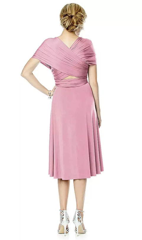 Twist Dresses Mj-twist1 Twist Wrap Convertible Cocktail Dress