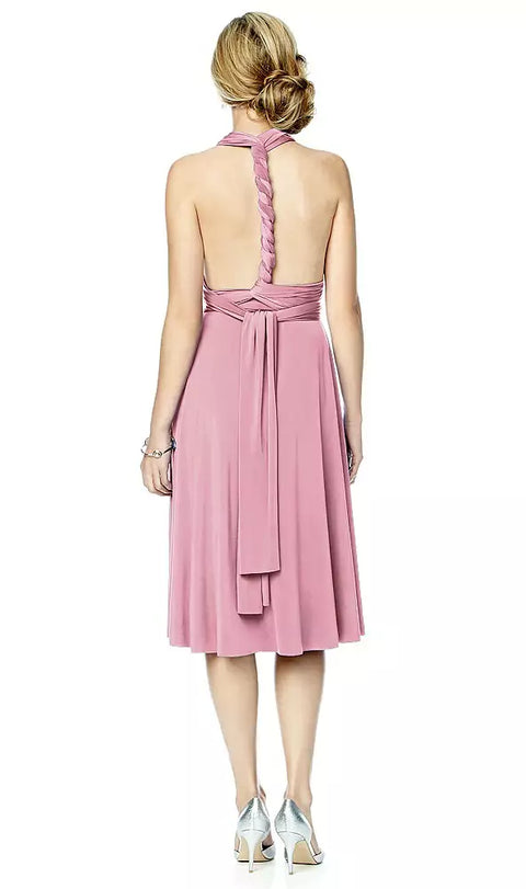 Twist Dresses Mj-twist1 Twist Wrap Convertible Cocktail Dress