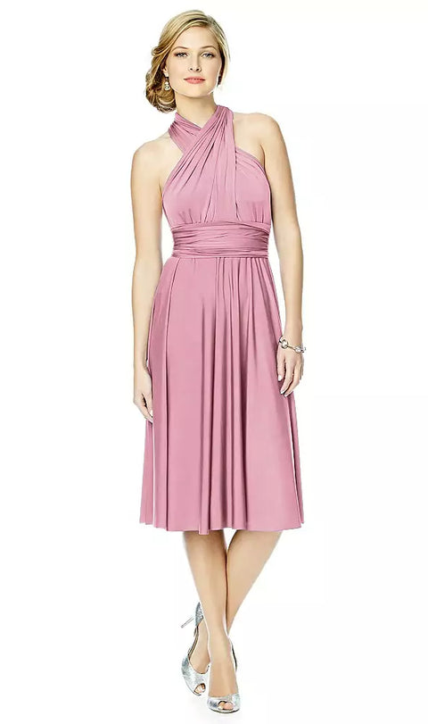 Twist Dresses Mj-twist1 Twist Wrap Convertible Cocktail Dress