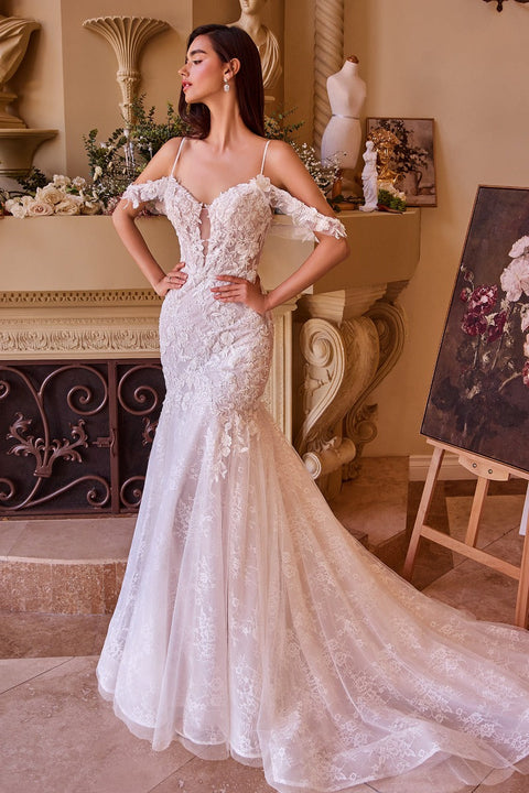 Andrea & Leo - WL051 Plunging Neckline Gown